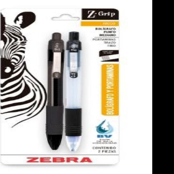 JGO. BOLIG Y LAPIC Z-GRIP ZEBRA T.NEGRA 1.2MM0.5M E.12C.144